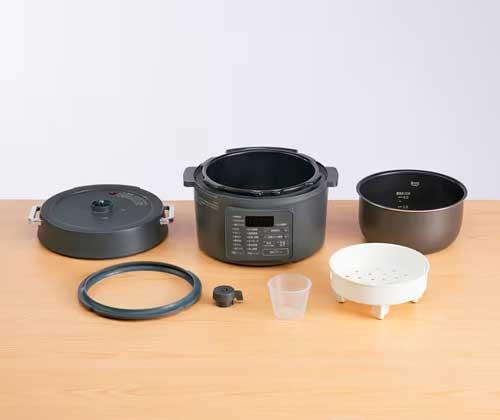 IRIS OHYAMA アイリスオーヤマ PC-MB3-H ミドルグレー 電気圧力鍋 3.0L