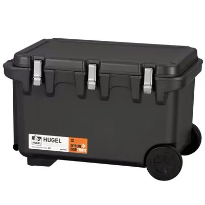 アイリスオーヤマ HUGEL ヒューゲル 真空断熱クーラーボックス 60L チャコールグレー VITC-60