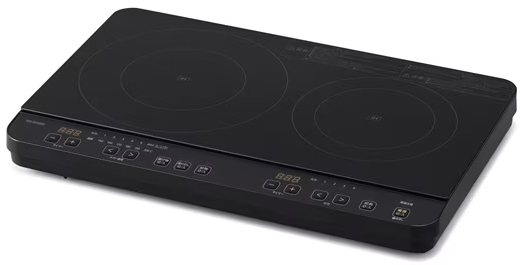 IRIS OHYAMA アイリスオーヤマ 2口IHコンロ　IHK-WT41-B ブラックの通販は