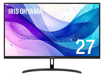 IRIS OHYAMA アイリスオーヤマ フルHD対応 27型ワイド液晶ディスプレイ/HDMI、D-Sub15ピン/ブラック/スピーカー/ADSパネル DT-JF275S-B