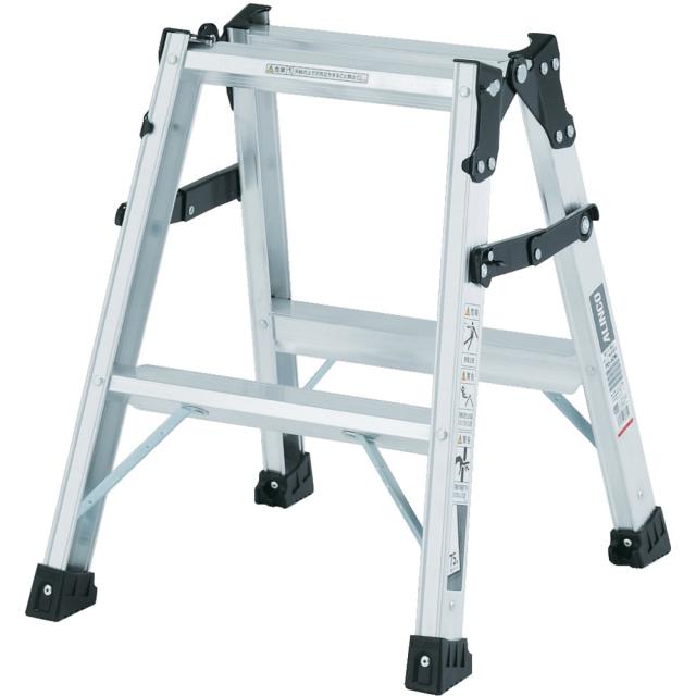 ALINCO/アルインコ 幅広踏ざん(55mm)はしご兼用脚立PRS-W PRS60WAの通販は 9,025円