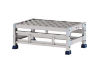 ALINCO/アルインコ 【代引不可】作業台(天板縞板タイプ)1段 天板寸法300×600mm高0.25m CSBC123WS