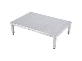 ALINCO(アルインコ) アルミエキスパンド作業台 SAC-220[送料別途お見積り] アルインコ 作業台(天板エキスパンドメタルタイプ)1段 天板寸法600