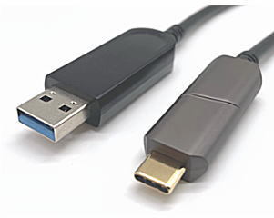 スペクトル USB3.2 Gen2対応USB Type-C - Type-A光ハイブリッド延長ケーブル 15m SSG07-15