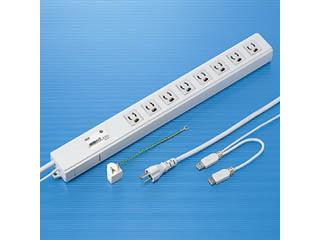 サンワサプライ 雷ガード内蔵 USB連動タップ 8個口 TAP-RE4UNの通販は