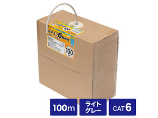 SANWA SUPPLY サンワサプライ 種族6UTP単線有線テレビのみ 100m ともし火薄墨色 KB-T6L-CB100N
