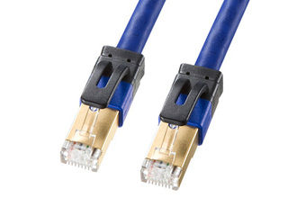 サンワサプライ カテゴリ7A LANケーブル ブルー 10m KB-T7A-10BLの通販は