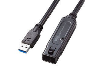 サンワサプライ サンワサプライ USB3.2アクティブリピーターケーブル15m(抜け止めロック機構付き) KB-USB-RLK315