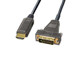 SANWA SUPPLY サンワサプライ サンワサプライ HDMI-DVI AOC(光ファイバ)ケーブル 10m KM-HD21-FB100