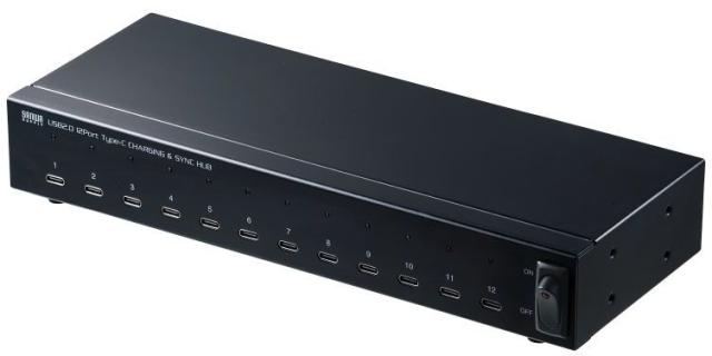 サンワサプライ USB2.0 Type-C 12ポートハブ USB-2THCS12N