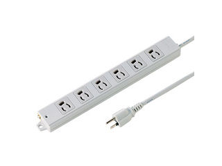 サンワサプライ 工事物件タップ 6個口・3P 0.3m TAP-K6-03