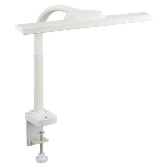 OHM オーム電機 AS-LD1118K-W　LEDクランプライト Tタイプ ホワイト