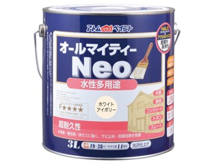 ATOM アトムサポート 水性オールマイティーネオ 3L ホワイトアイボリーの通販は