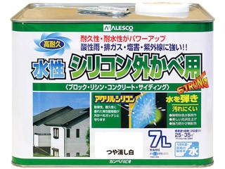 Kanpe Hapio/カンペハピオ 水性シリコン外かべ用 つや消し白 7Lの通販は