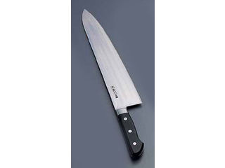 實光　牛刀 楽天市場】日本鋼 ツバ付 牛刀 180mm 實光包丁(堺包丁) 堺 名