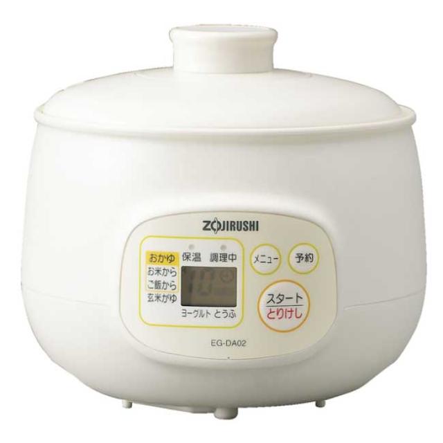 ZOJIRUSHI 象印 EG-DA02-WB マイコンおかゆメーカー 粥茶屋 ホワイト
