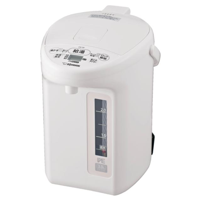 ZOJIRUSHI 象印 CV-TF30(WA)ホワイト　マイコン沸とう VE電気まほうびん 優湯生 3.0L