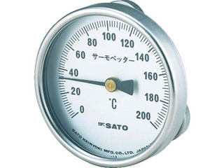 skSATO 佐藤計量器製作所 バイメタル式表面温度計 サーモペッター 0〜400度 (2340-40)