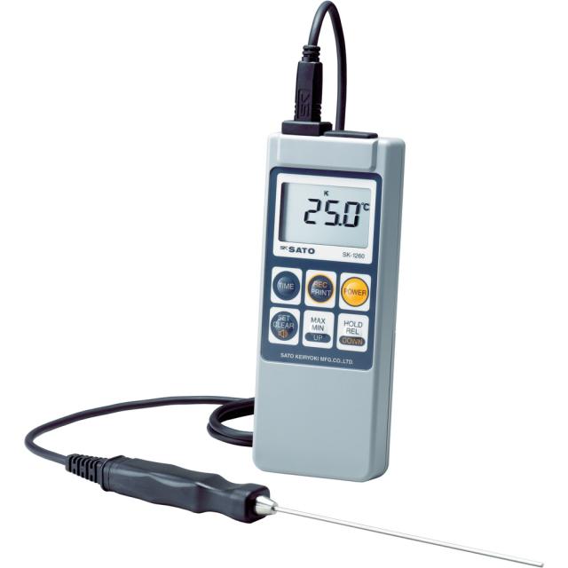 skSATO 佐藤計量器製作所 デジタル温度計 SK-1260(標準センサ付)(8080-05)の通販は