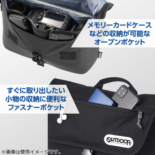 HAKUBA ハクバ 2ODCSB05BK OUTDOOR PRODUCTS（アウトドアプロダクツ） カメラショルダーバッグ 05 ブラック_3