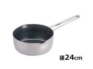 hokua 北陸アルミニウム ＴＫＧ　ＩＨ２層クラッド　ＣＴ雪平鍋 ２４cm