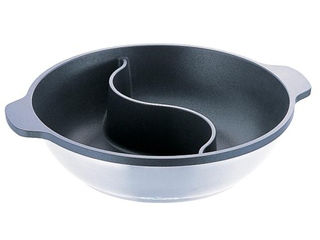 hokua 北陸アルミニウム 電磁　味めぐり２槽式（ノンステック加工）／２７ｃｍ