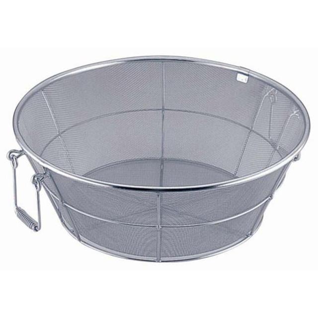 HOMMA 本間冬治工業 18−8手付揚ざる 細目／48cm ざる・かご