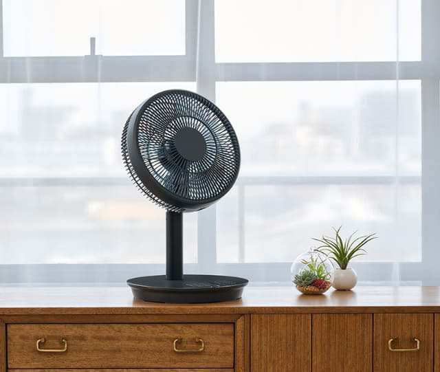 YUASA ユアサプライムス リビング扇風機 DCモーター 30cm7枚羽根 コンパクト収納 リモコン付き YT-D3493GFR H グレー