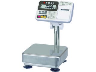A&D/エー・アンド・デイ 【代引不可】検定付き防塵・防水台はかり(内蔵プリンター付き) HV-15KCP-K 2区検定品