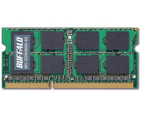 BUFFALO バッファロー D3N1600-4G相当 法人向け(白箱)6年保証 PC3-12800 DDR3 SDRAM S.O.DIMM 4GB MV-D3N1600-4G