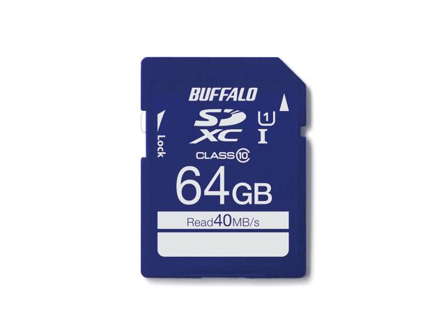 BUFFALO バッファロー SDXCメモリーカード 64GB Class10/クラス10 UHS-I（Class1）対応 RSDC-064GU1S