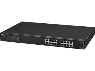 BUFFALO バッファロー 法人向け Giga対応 Layer2 アンマネージPoEスイッチ 16ポート BS-GUL2016PT ブラック