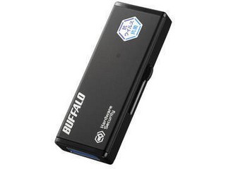 BUFFALO バッファロー 抗ウイルス抗菌 ハードウェア暗号化 USBメモリー 16GB RUF3-HSLVB16G