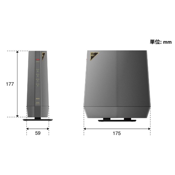 BUFFALO バッファロー Wi-Fi 6E(11ax)対応無線LANルーター 2401+2401+ 