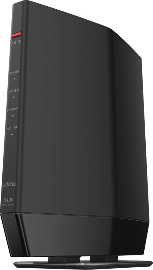 BUFFALO バッファロー Wi-Fi 6(11ax)対応無線LANルーター 4803+573Mbps IPV6 WSR-5400AX6P/DBK  ブラック｜au PAY マーケット