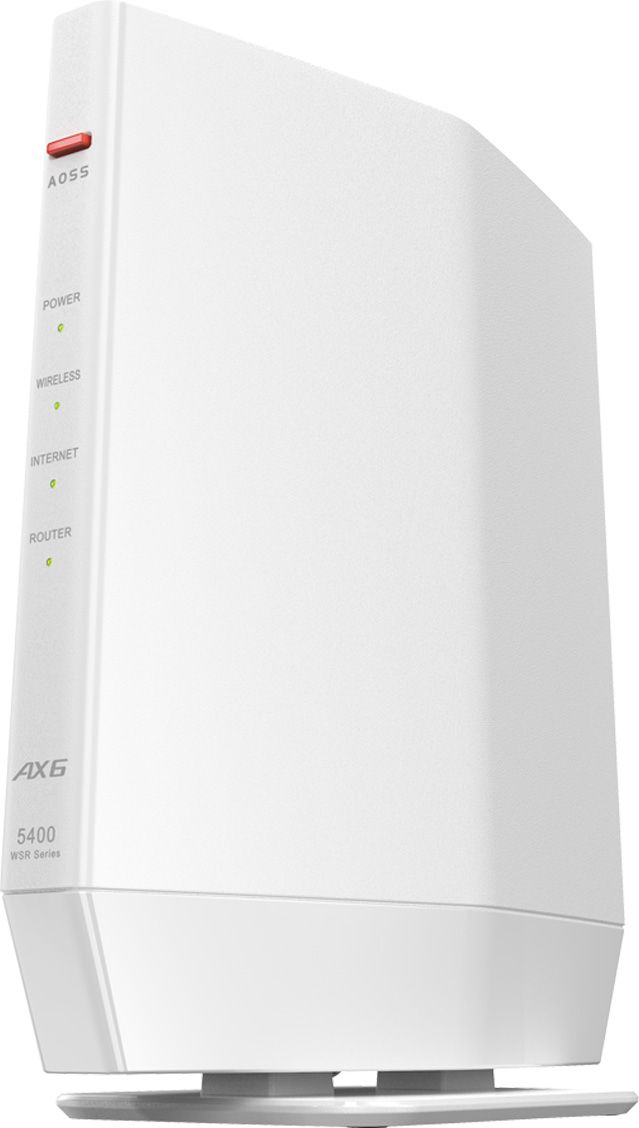 BUFFALO バッファロー Wi-Fi 6(11ax)対応無線LANルーター 4803+573Mbps IPV6 WSR-5400AX6P/DWH ホワイト