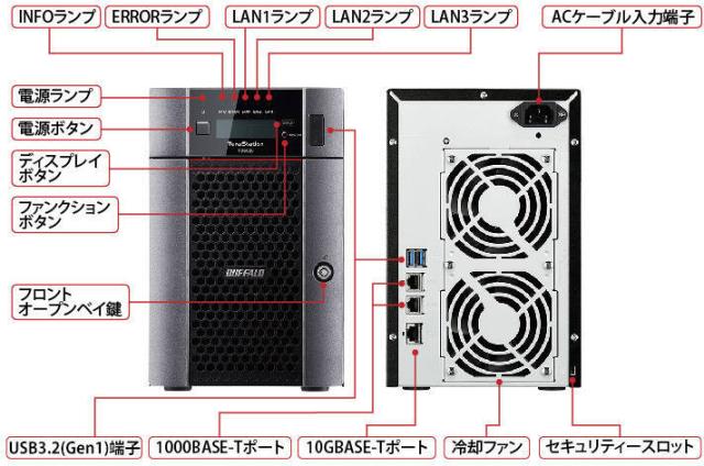BUFFALO バッファロー キャンセル不可商品 ネットワーク対応ハードディスク NAS TeraStation 6ドライブ 18TB TS5620DN1806_6