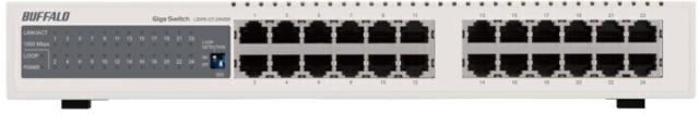 BUFFALO バッファロー 納期5月中旬 Giga スイッチングHUB 金属筺体、電源内蔵 ホワイト 24ポート LSW5-GT-24NSR