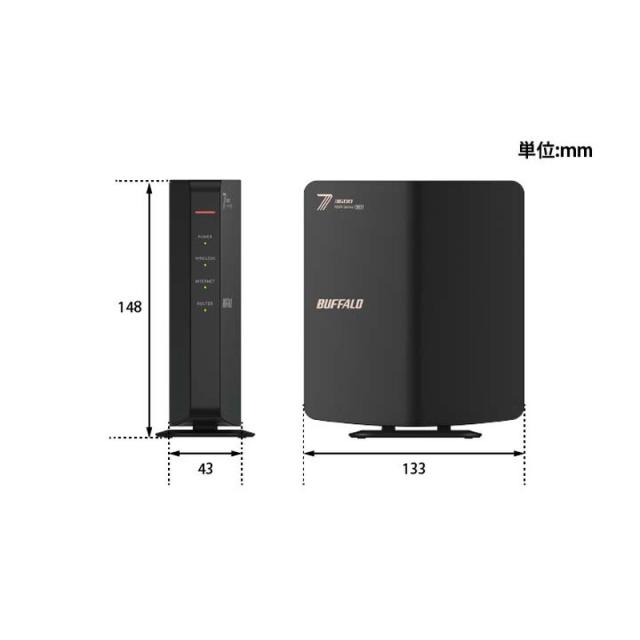 BUFFALO バッファロー Wi-Fi 7(11be)対応デュアルバンドWi-Fiルーター
