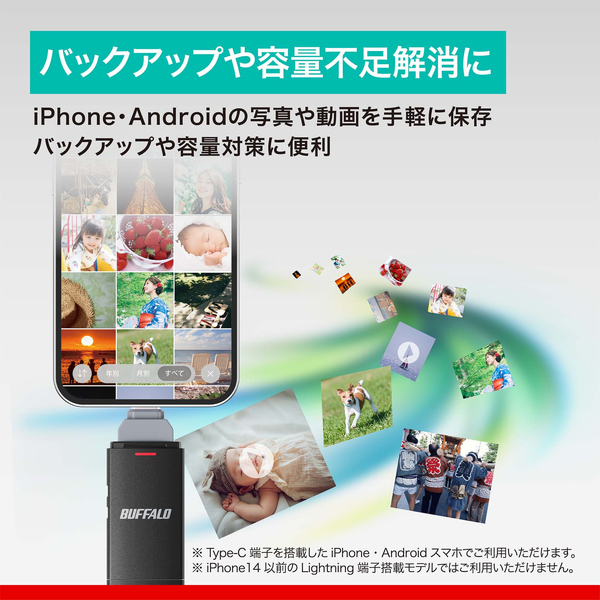 BUFFALO バッファロー USB 3.2(Gen2) Type-C/Type-A両対応 スティック