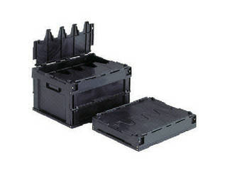 SANKO 三甲 サンコー フタ一体型折りたたみコンテナー 551640 サンクレットオリコン20B(導電) NO.551640の通販は 6,963円