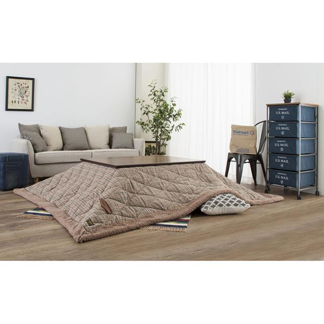 東谷 ROOM ESSENCE 天板105×75cm カーボンフラットヒーターこたつ ウォールナット KT-303 シンプルモダン 天然木_16