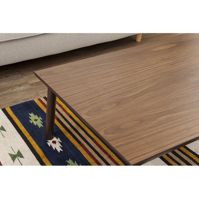 東谷 ROOM ESSENCE 天板105×75cm カーボンフラットヒーターこたつ ウォールナット KT-303 シンプルモダン 天然木_5