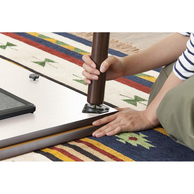 東谷 ROOM ESSENCE 天板105×75cm カーボンフラットヒーターこたつ ウォールナット KT-303 シンプルモダン 天然木_7