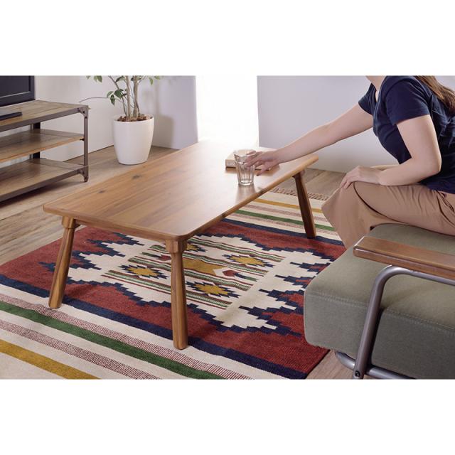 東谷 ROOM ESSENCE 天板105×60cm おしゃれ こたつテーブル KT-104N ヴィンテージ風 天然木_10