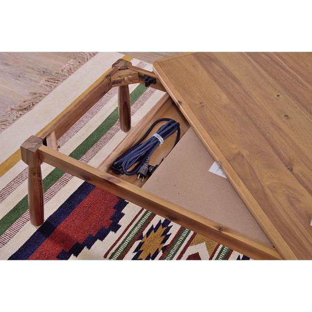 東谷 ROOM ESSENCE 天板105×60cm おしゃれ こたつテーブル KT-104N ヴィンテージ風 天然木_14
