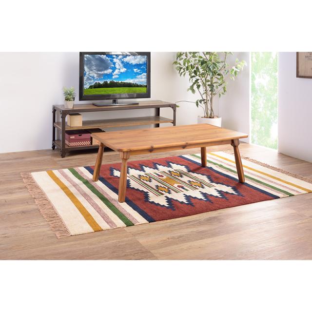 東谷 ROOM ESSENCE 天板105×60cm おしゃれ こたつテーブル KT-104N ヴィンテージ風 天然木_2
