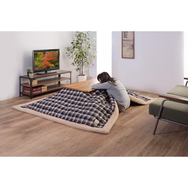 東谷 ROOM ESSENCE 天板105×60cm おしゃれ こたつテーブル KT-104N ヴィンテージ風 天然木_7