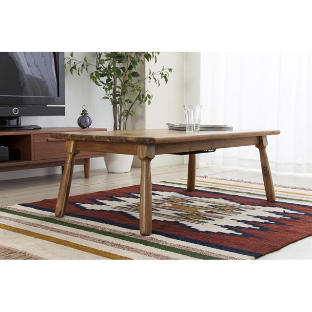 東谷 ROOM ESSENCE 天板105×60cm おしゃれ こたつテーブル KT-104N ヴィンテージ風 天然木_9