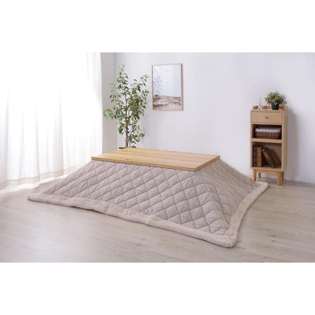 東谷 ROOM ESSENCE 日本製 天板135×80cm 天然木 継脚こたつ KTJ-135 ナチュラル_5